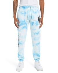 Light Blue Tie-Dye Sweatpants