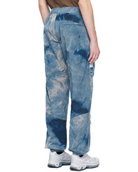 A. A. Spectrum Blue Crinkled Lounge Pants
