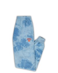 FANATICS Branded Blue New York Knicks Big Tall Wordmark Cloud Dye Jogger Pants
