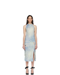 Light Blue Tie-Dye Tank Dress