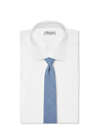 Rubinacci 8cm Pinstriped Linen Tie
