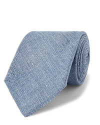 Kingsman Drakes 8cm Slub Linen And Silk Blend Tie
