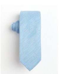 Hugo Boss Light Blue Microcheck Silk Blend Tie