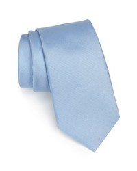 Nordstrom Woven Silk Tie Light Blue Regular