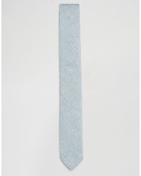 Asos Slim Tie In Blue Texture