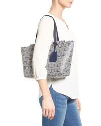 Tory Burch Small Parker T Small Tote Blue