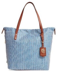 Tommy Bahama Woven Tote Blue