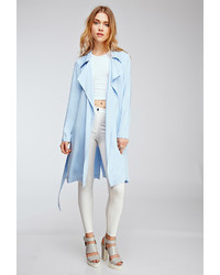 Forever 21 Draped Twill Woven Trench Coat