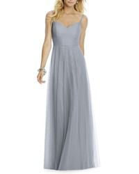 After Six Sleeveless Tulle A Line Gown