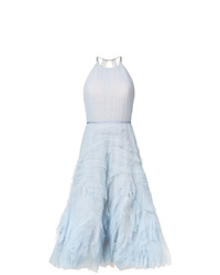 Light Blue Tulle Midi Dress