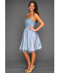 Donna Morgan Kaylin Multi Directional Pleated Bustier Dress