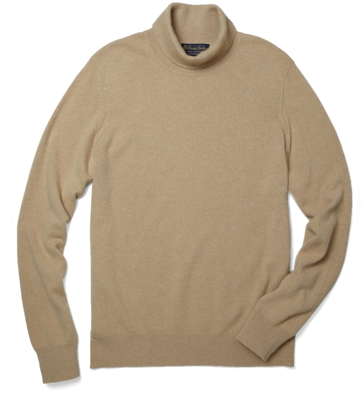 Brooks Brothers Cashmere Turtleneck Sweater, $468 | Brooks Brothers ...