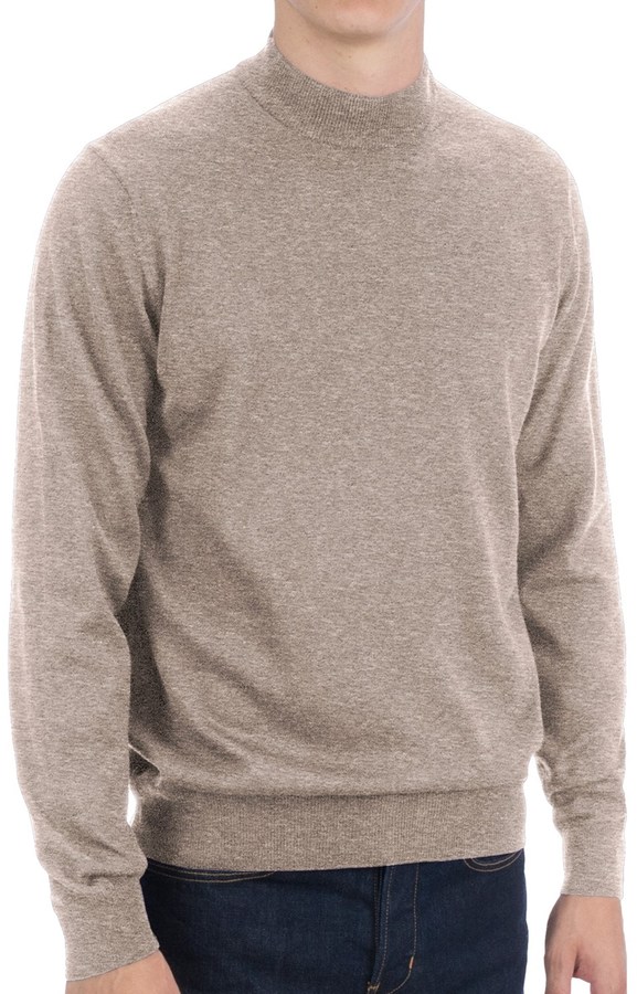 Toscano Mock Turtleneck Sweater Italian Merino Wool, $19