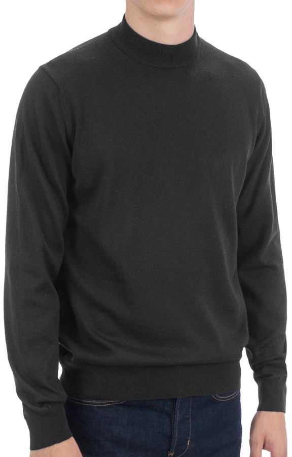 Toscano Mock Turtleneck Sweater Italian Merino Wool, $19 | Sierra ...