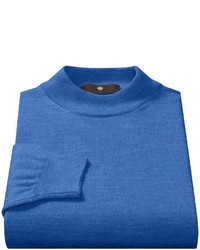 Toscano Mock Turtleneck Sweater Italian Merino Wool