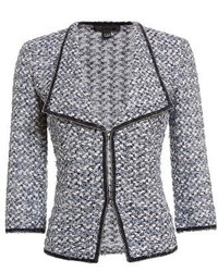 St. John Collection Nala Rever Collar Tweed Jacket