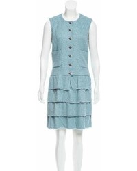 Chanel Tweed Tiered Dress