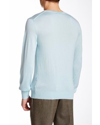 Façonnable Faconnable Fine Cashmere Blend V Neck Sweater