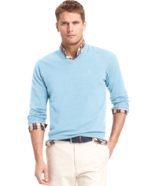 Izod V Neck Sweater, $29 | Macy's | Lookastic