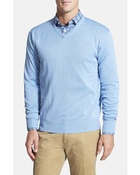 Peter Millar Silk Cotton Cashmere V Neck Sweater
