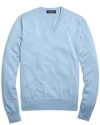 Brooks Brothers Supima Cotton V Neck Sweater