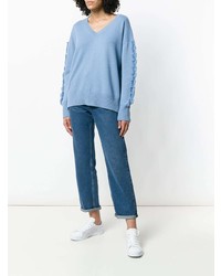 Barrie Troisieme Diion Cashmere V Neck Pullover