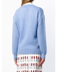 Prada V Neck Knitted Sweater