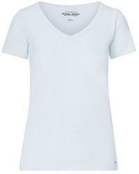 Light Blue V-neck T-shirt
