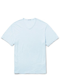 James Perse Slub Linen And Cotton Blend Jersey T Shirt