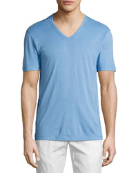 John Varvatos Star Usa V Neck Jersey T Shirt Blue
