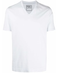 Fedeli V Neck Plain T Shirt
