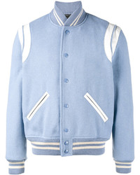 Light Blue Varsity Jackets for Men | Lookastic