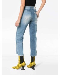 Sjyp Velvet Patch Tomboy Jeans
