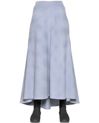 Light Blue Velvet Skirt