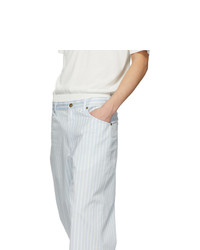 Sies Marjan Blue And White Striped Xavier Trousers