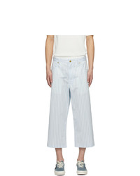 Sies Marjan Blue And White Striped Xavier Trousers