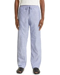 SMR Days Malibu Cotton Trousers In Whiteblue At Nordstrom