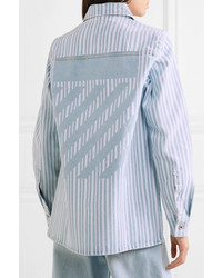 Off-White Striped Denim Shirt