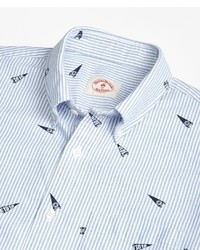 Brooks Brothers 1818 Pennant Stripe Oxford Sport Shirt