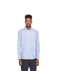 Ralph Lauren Purple Label Blue And White Striped Oxford Shirt