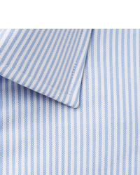 Emma Willis Blue Slim Fit Striped Cotton Oxford Shirt