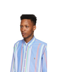 Polo Ralph Lauren Blue Striped Oxford Shirt