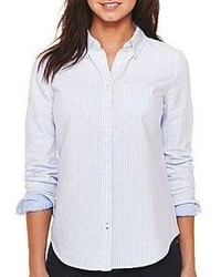 jcpenney Jcp Jcp Long Sleeve Oxford Shirt Tall