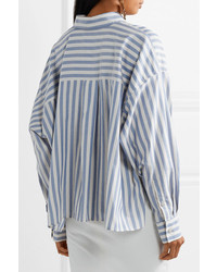 Isabel Marant Macao Oversized Striped Cotton Poplin Shirt