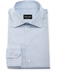 Giorgio Armani Micro Stripe Long Sleeve Dress Shirt