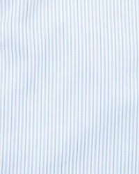 Brioni Multi Stripe Cotton Dress Shirt Blue