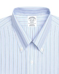 Brooks Brothers Non Iron Milano Fit Track Stripe Dress Shirt