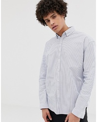 ASOS DESIGN Oversized Oxford Stripe Shirt