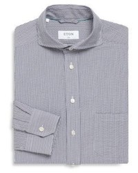 Eton Pinstripe Slim Fit Cotton Dress Shirt