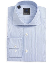 David Donahue Regular Fit Stripe Dress Shirt